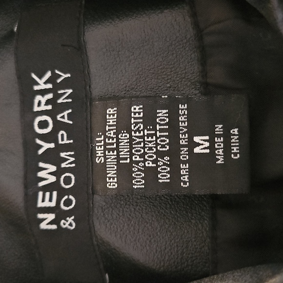 New York & Company 100% genuine leather jacket - Picture 8 of 8